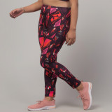 Latest Stylish High Quality Printed Sports Leggings/Printed Gym Tights/Printed Yoga Pant For Women's & Girls - Size S