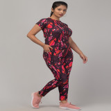 Latest Fabulous High Quality Printed Sports Wear Set/Gym Crop Tops Set/Printed Yoga Crop Tops Set/Tight-Top Set For Women's & Girls