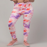 Latest Stylish High Quality Printed Sports Leggings/Printed Gym Tights/Printed Yoga Pant For Women's & Girls - Size S