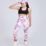 Latest Stylish High Quality Printed Sports Leggings/Printed Gym Tights/Printed Yoga Pant For Women's & Girls - Size S